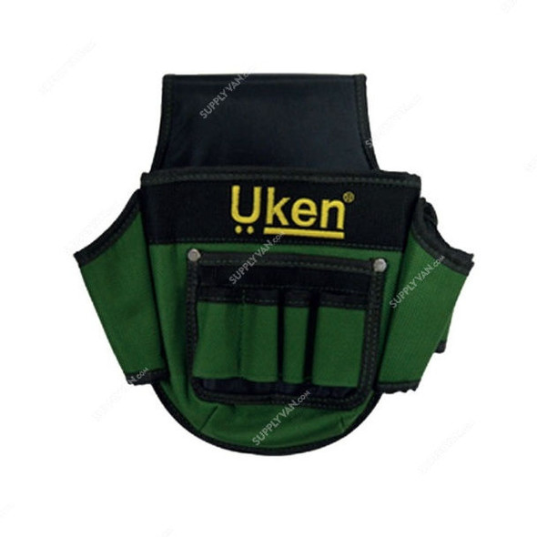Uken Single Tool Pouch, U8303, Green/Black