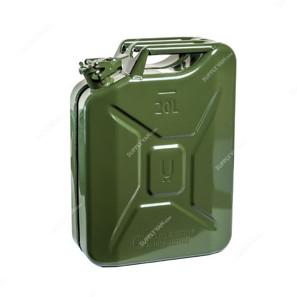 Uken Jerry Can, 505U, Steel, 20 Ltrs, Green