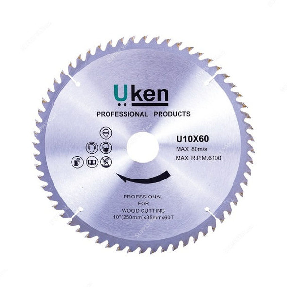 Uken Circular Saw Blade, U4X40, 20 x 105MM, 40 Teeth