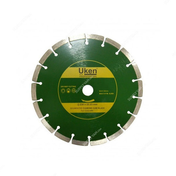 Uken Segmented Diamond Saw Blade, UC105C, 100 x 22.23MM