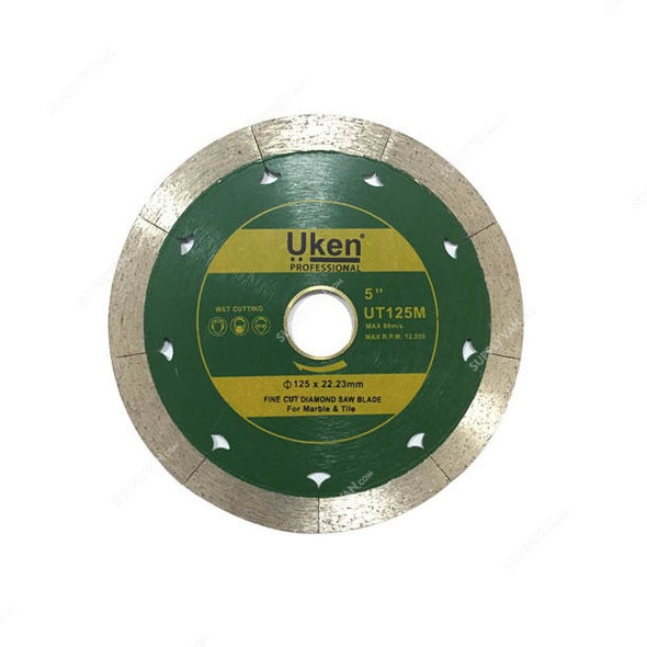 Uken Fast & Fine Cut Diamond Saw Blade, UT105M, 105 x 22.23MM