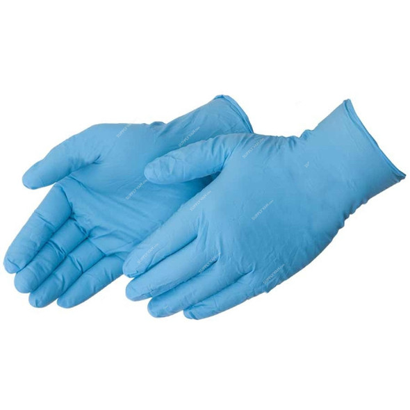 Uken Disposable Nitrile Gloves, U5021-10, Size 10, Blue, 100 Pcs/Pack