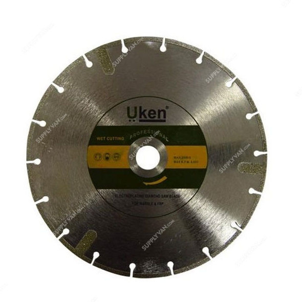 Uken Electroplating Diamond Saw Blade, UM230M, 230MM