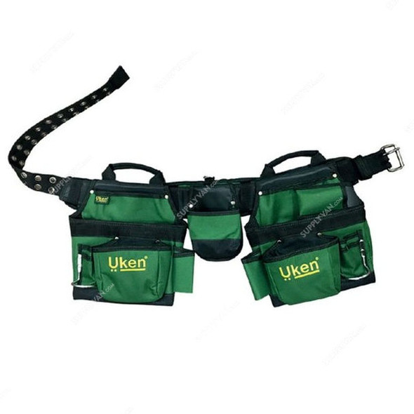 Uken Double Tool Pouch, U8304, Polyster, Green