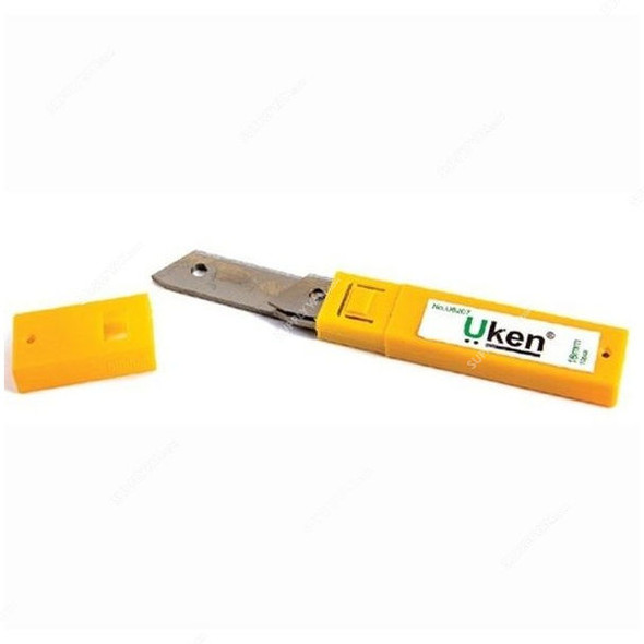 Uken Knife Blade, U6207, Stainless Steel, 18MM, Silver, 10 Pcs/Pack