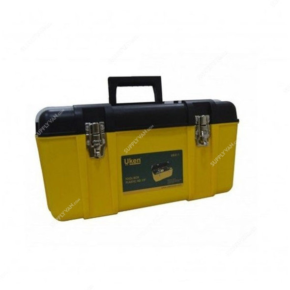 Uken Heavy Duty Tool Box, U8311, Plastic, 475MM, Yellow/Black