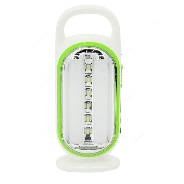 Sonashi Rechargeable Emergency LED Lantern, SEL-703, 4V, 1.1Ah, White/Green
