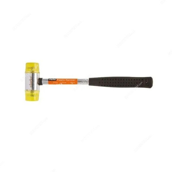 Clarke Plastic Hammer, PH27C, Steel Handle, 27MM