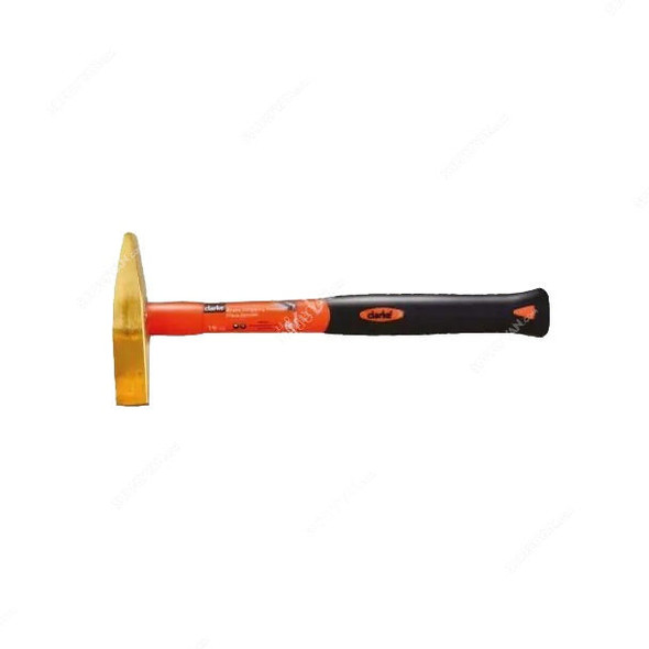 Clarke Brass Chipping Hammer, BCH16FC, Fibre Handle, 16 Oz
