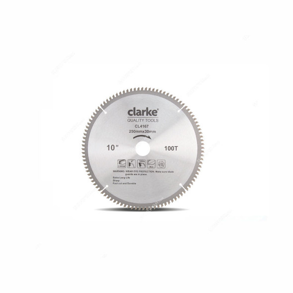 Clarke Aluminium Circular Saw Blade, CSB10X100CL, 100 Teeth, 10 Inch