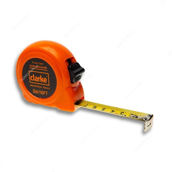 Clarke Measuring Tape, MT5CP, PVC, 5 Mtrs