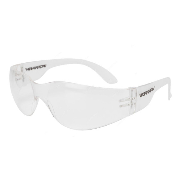 Workman Working Safety Goggles, Wk-SG71006, Polycarbonate, Clear