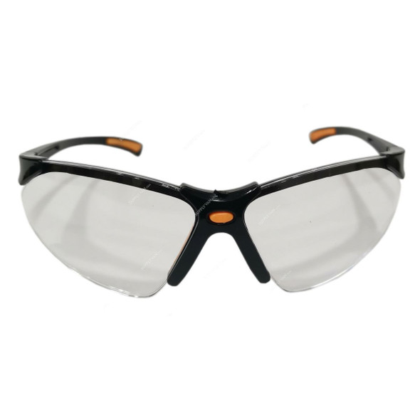 Workman Industrial Safety Goggles, Wk-SG-3011-C, Rook, Polycarbonate, Clear