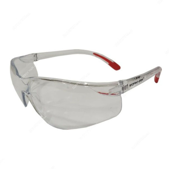 Workman Industrial Safety Goggles, Wk-SG-3012-C, Kuku, Polycarbonate, Clear