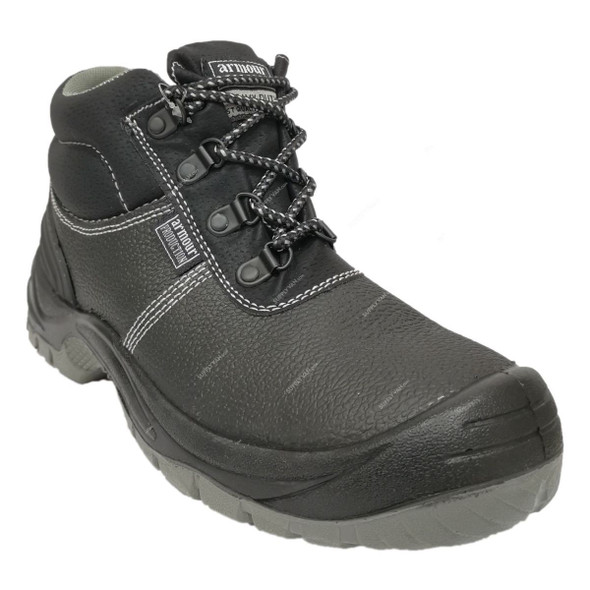 Armour Production Safety Shoes, LY-20, Polyurethane, Size43, Black
