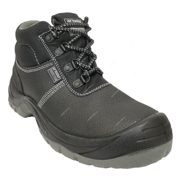 Armour Production Safety Shoes, LY-21, Polyurethane, Size43, Black/White