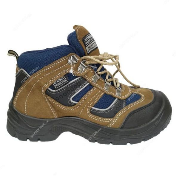 Armour Production Safety Shoes, LY-22, Leather, Size40, Brown