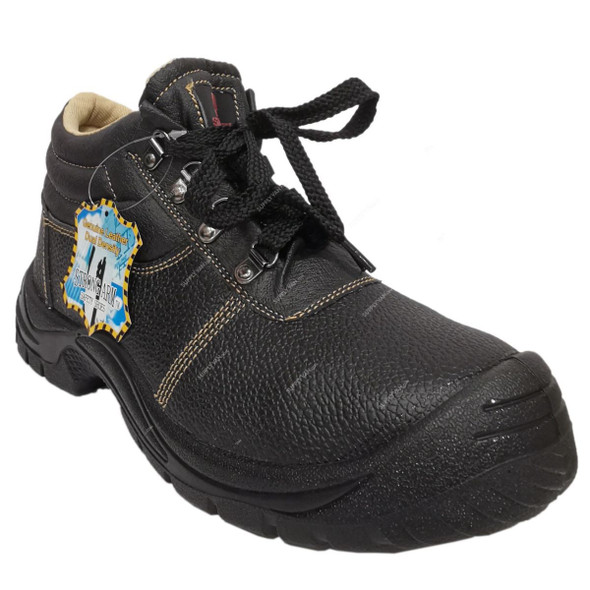 Workman Strongarm Safety Shoes, QA72, Leather, Size40, Grey