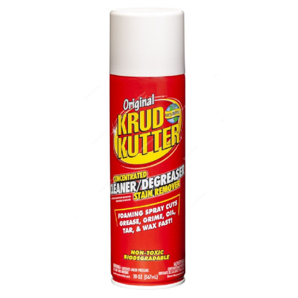 Krud Kutter Cleaner and Degreaser Stain Remover, 339798, Original, 20 Oz, 6 Pcs/Pack