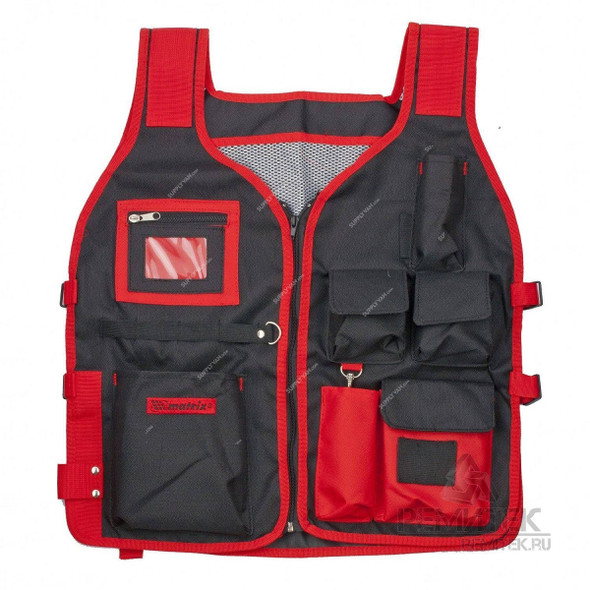 Mtx Hand Tool Vest, 902469, 510 x 600MM, Black/Red