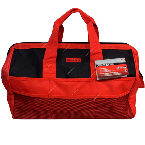 Mtx Hand Tool Bag, 902529, 18 Pocket, Black/Red