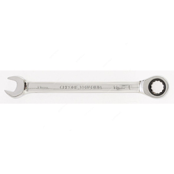 Denzel Combination Ratcheting Wrench, 7714804, Metric, 12 Point, 11MM