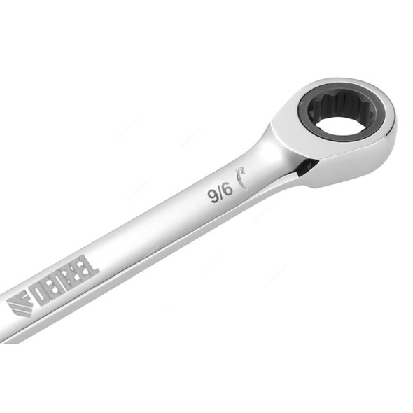 Denzel Combination Ratcheting Wrench, 7714825, SAE, 12 Point, 9/16 Inch