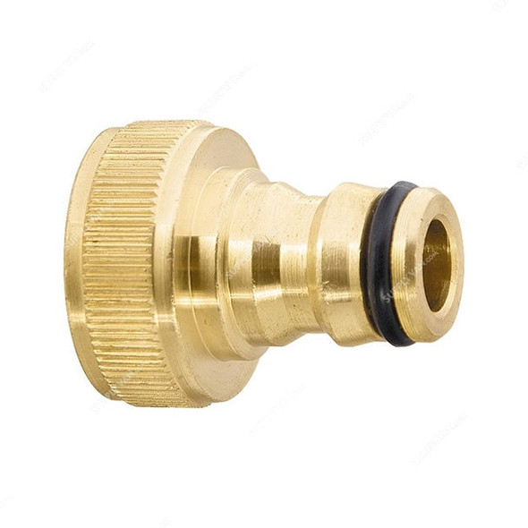 Palisad Garden Hose Adapter With Extension Bar, 658208, Brass, 1/2 to 3/4 Inch