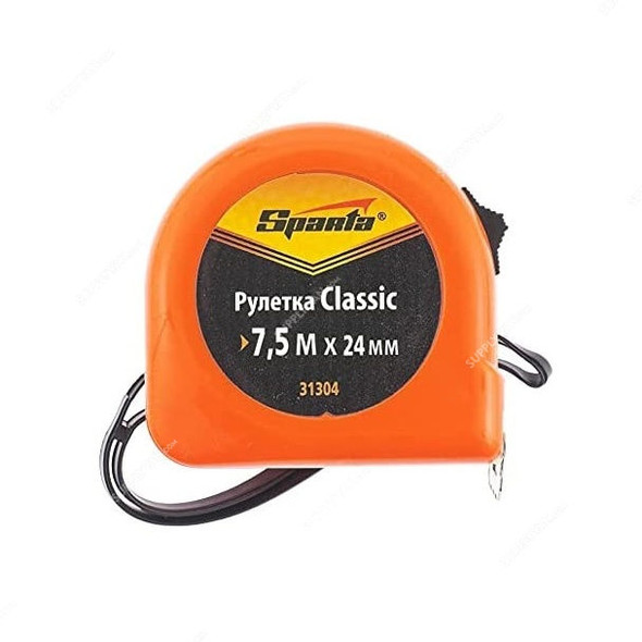 Sparta Classic Measuring Tape, 31304, Plastic/Stainless Steel, 7.5 Mtrs x 24MM