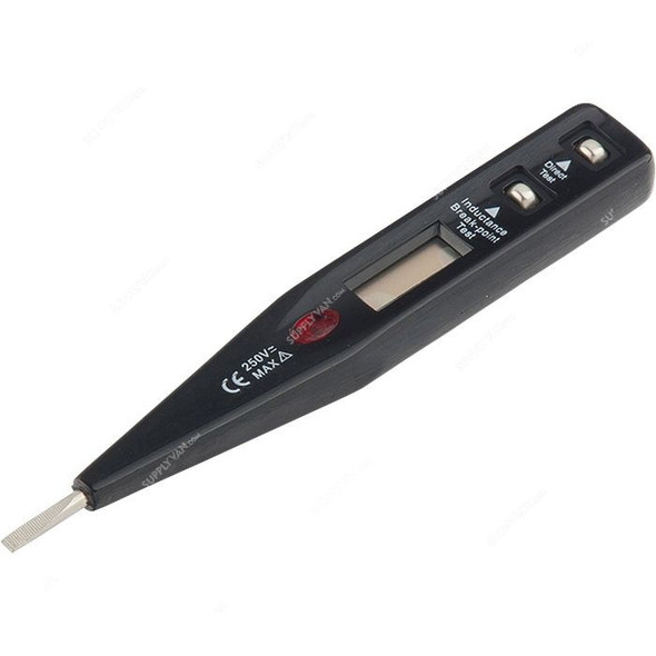Sparta Voltage Tester With Neon Lamp, 130855, 12-220V, Liquid Crystal Display