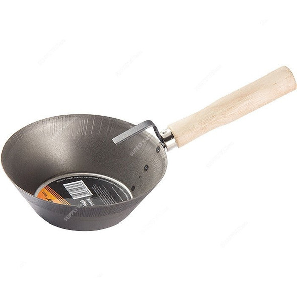 Sparta Plasterer Bucket Scoop With Wooden Handle, 862315, Stainless Steel, 160MM