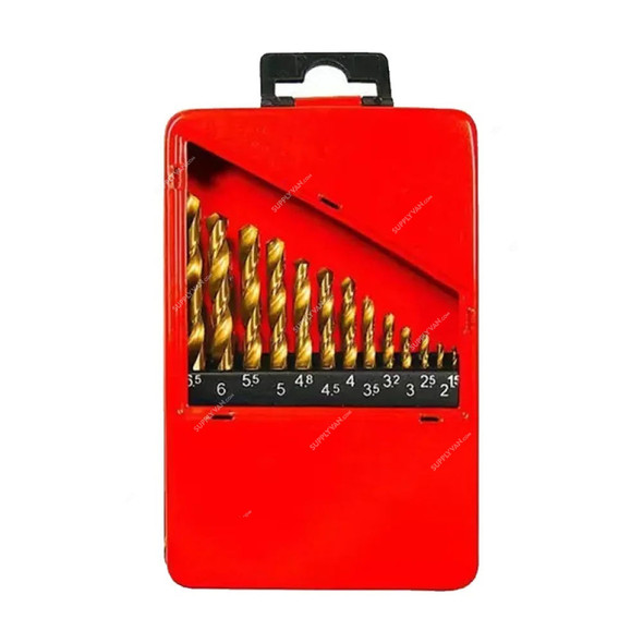 Mtx Metal Drill Bit Set, 723869, Steel, 1.5-6.5MM, 13 Pcs/Set