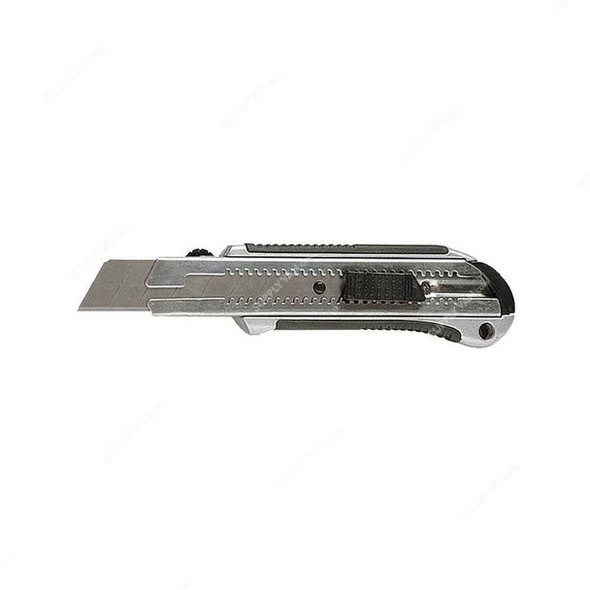 Mtx Retractable Blade Knife With Rubberized Handle, 789599, High Chromium Steel, 25 x 125MM,