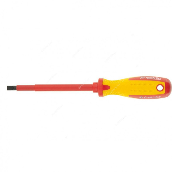 Mtx Insulated Screwdriver, 129209, Slotted, 1000VAC, SL6.5 Tip Size x 150MM Blade Length