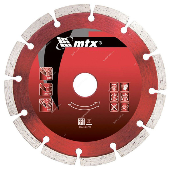 Mtx Segmented Diamond Cutting Disc, 731729, Dry Cut, 115 x 22.2MM