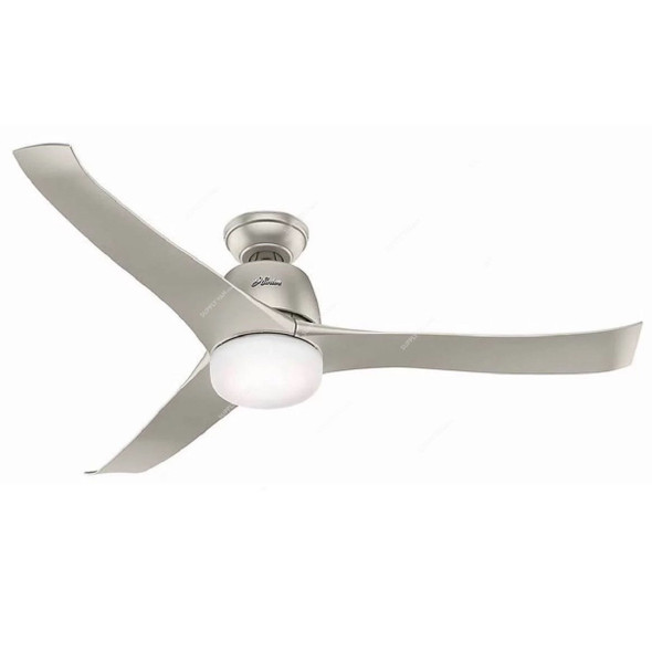 Hunter Ceiling Fan, HT-50625, Harmony, 3 Blade, 54 Inch, Matte Nickel