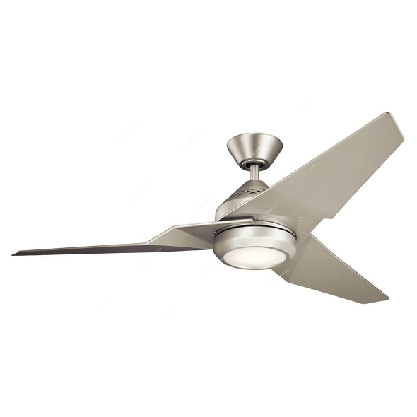 Kichler Ceiling Fan, KLF-JADE-60-BN, Jade, 3 Blade, 60 Inch, Brushed Nickel