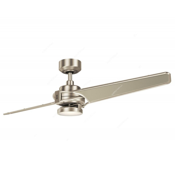 Kichler Ceiling Fan, KLF-XETY-56-BN, Xety, 2 Blade, 56 Inch, Brushed Nickel