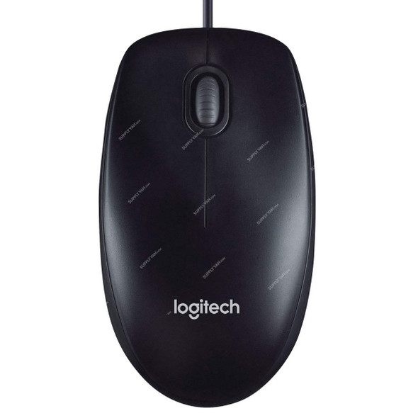 Logitech Wired Mouse, M90, USB, Black