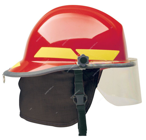 Bullard Fire Fighting Helmet, Red