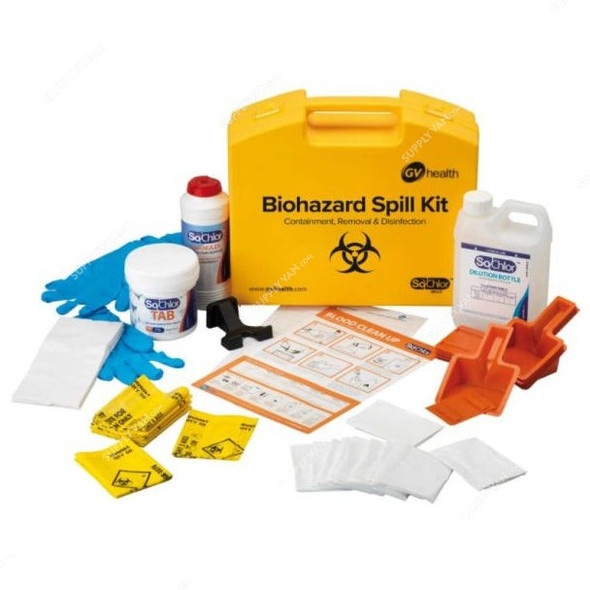 GV Health Midi Biohazard Spill Kit, MJZ018, 146 Pcs/Kit