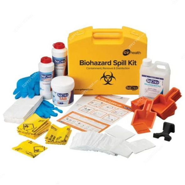 GV Health Multi Biohazard Spill Kit, MJZ017, 207 Pcs/Kit