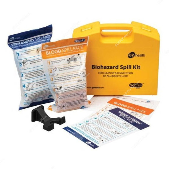 GV Health Mini Biohazard Spill Kit, MJZ016, 19 Pcs/Kit