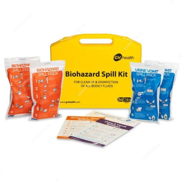 GV Health Biohazard Spill Kit, MJZ002, 19 Pcs/Kit
