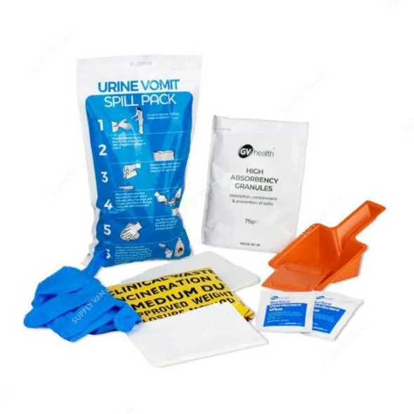 GV Health Urine and Vomit Spill Kit, MJZ004, 8 Pcs/Kit