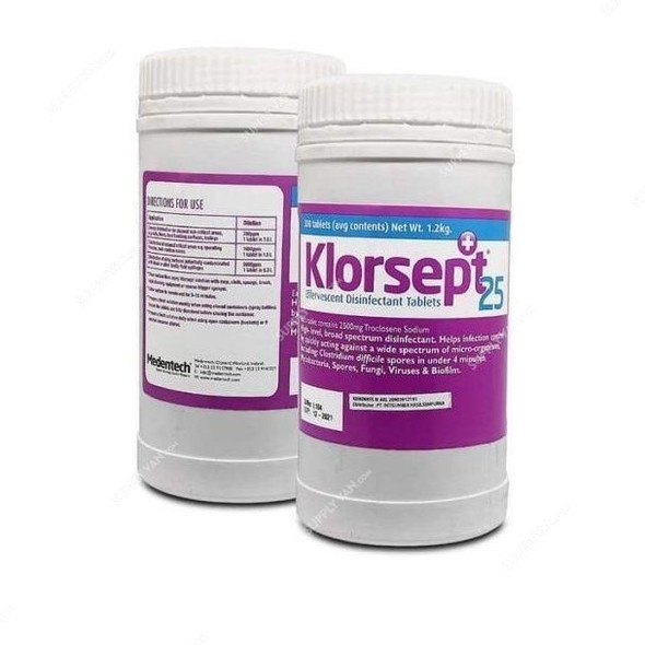 Klorsept Effervescent Disinfectant Tablets, 25, 300 Pcs/Pack