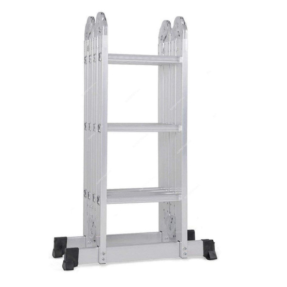 Upspirit Multi Purpose Folding Ladder, Aluminium, 12 Steps, 150 Kg, 12.5 Feet