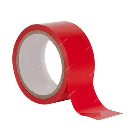 Coloured BOPP Tape, 48MM x 100 Yards, Red, 12 Rolls/Pack