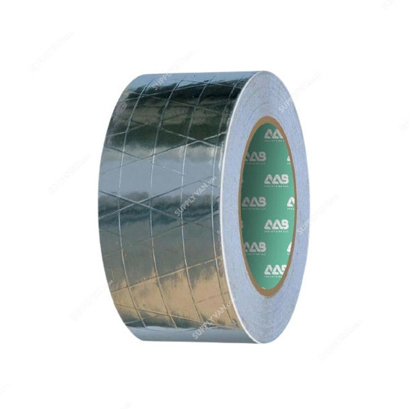 Reinforced Aluminium Tape, 48MM x 50 Yards, Silver, 12 Rolls/Pack