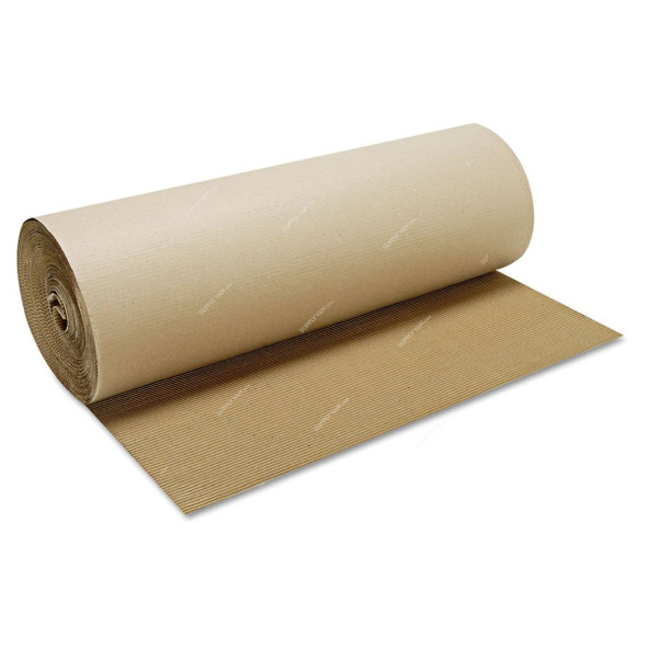 Corrugated Paper Roll, 1.3 Mtrs, 25 Kg, Brown